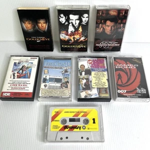 James Bond Soundtrack Cassette Tapes Lot Goldeneye Tomorrow Never Dies Themes - Picture 1 of 8