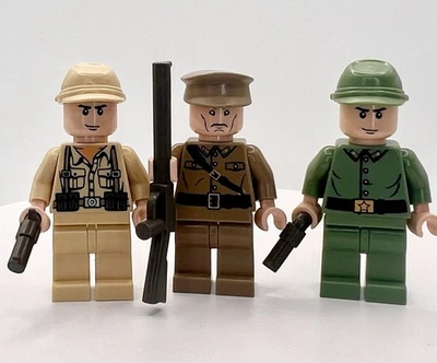 LEGO Indiana Jones Minifigures Lot of 3 Colonel Dovchenko German Russian Soldier - Image 1 of 3
