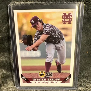2016 Mississippi State Trysten Barlow College Baseball Card Mint SEC SHIPS FREE - Picture 1 of 2