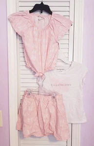 Calvin Klein Jeans Girls 3-Piece Outfit -light Pink -size 5 - Picture 1 of 10