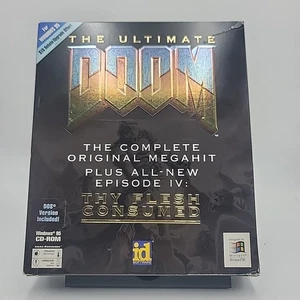 The Ultimate Doom con póster - PC Windows 95 CD-ROM disco casi como nuevo - Imagen 1 de 4