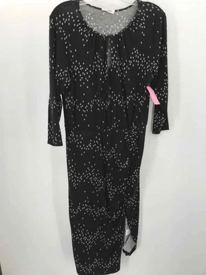 Pre-Owned Loveappella Black Size XL Knee Length Long Sleeve Dress - Image 1 of 3