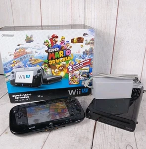 Nintendo Wii U 32GB - Console Gamepad Bundle - Cables + Box - TESTED WORKING - Picture 1 of 18