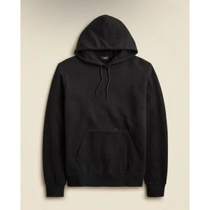NWT J. Crew Medium Summit 11 oz. Soft-knit Fleece Hoodie Sweatshirt Black - Picture 1 of 5