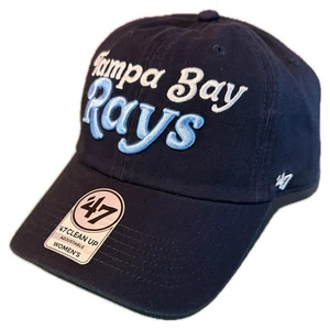 Tampa Bay Rays MLB '47 Women's Clean Up Adjustable Hat - Navy Blue - Picture 1 of 3