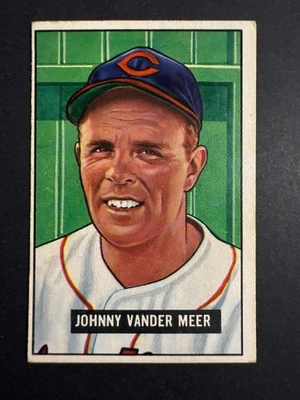 1951 Bowman #223 Johnny Vander Meer Cleveland Indians  Good+ - Image 1 of 2