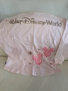 2024 Disney Parks Mickey Balloon Spirit Jersey Walt Disney World Pink Shirt XL - Picture 1 of 5