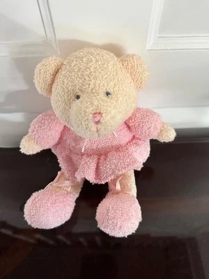 "Muñeca bailarina vintage rosa blanco oso 9"" peluche juguetes Edén" Foto 1 de 4