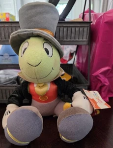 Vtg Rare Jiminy Cricket from Pinocchio Disney Plush 13” Orange Vest Red Umbrella - Picture 1 of 12