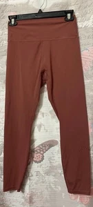 ZYIA Active Leggings Women’s Size 6-8 Orange Brick Light N Tight 7/8 - Picture 1 of 13