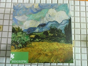 500 PIECE JIG SAW PUZZLE NIP WHEAT FIELDS WITH CYPRESSES BY VINCENT VAN GOGH - Picture 1 of 4