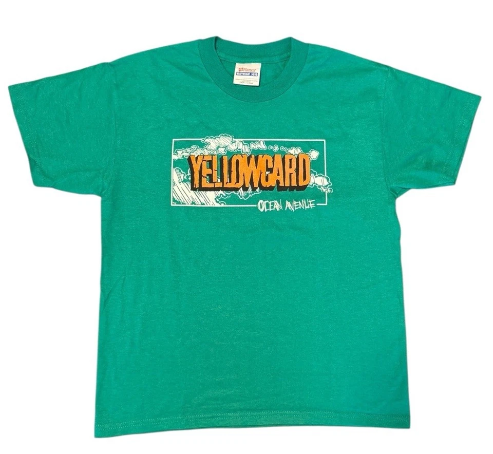 Vintage Yellowcard Ocean Avenue Tour Shirt Youth L (14–16)  - Image 1 of 4