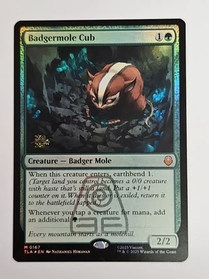 MTG: Badgermole Cub Prerelease Card Foil - Avatar - Image 1 of 4