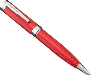 NEW Conklin Herringbone Signature Ballpoint Pen Red Refillable NIB - Picture 1 of 3
