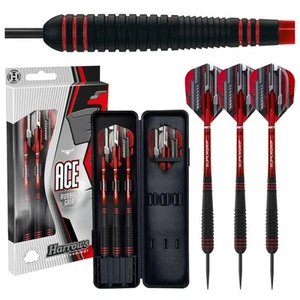 Ace Rubber Brass Steel Tip Darts Set 20g, 22g, 24g & 26g - Includes Supergrip... - Picture 1 of 7