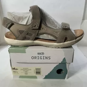 Earth Origins Skylar Beige Adjustable Strap Strappy Sandals Women's Size 8.5 W - Picture 1 of 12