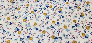 Vintage Fabric * Floral * 100% cotton - 43" x 83" Large Piece - Picture 1 of 5
