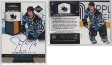 2011 Limited Team Trademarks Signature Materials Prime /25 Joe Thornton #6 Auto