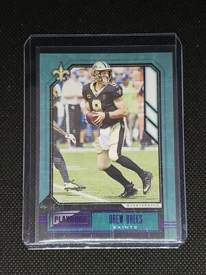 2020 Panini Playbook DREW BREES #84 PURPLE FOIL New Orleans Saints - Image 1 of 2