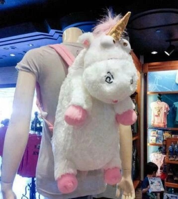 MARKENLOS Despicable Me Unicorn Backpack Fluffy Minions Einhorn Plüsch Rucksack 60CM NEU