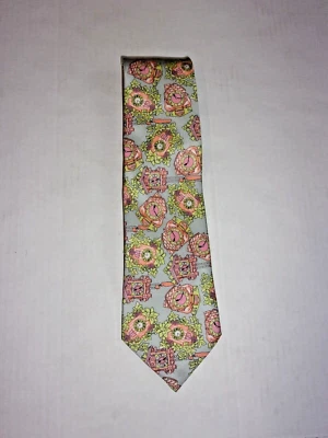 Corbata United Colors of Benetton 100% seda ~ relojes Foto 1 de 2