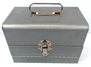 Vintage Logan Deluxe 8mm Film Chest 12-5" Reel Capacity Latch Handle 5.5x5.5x8.5 - Picture 1 of 13