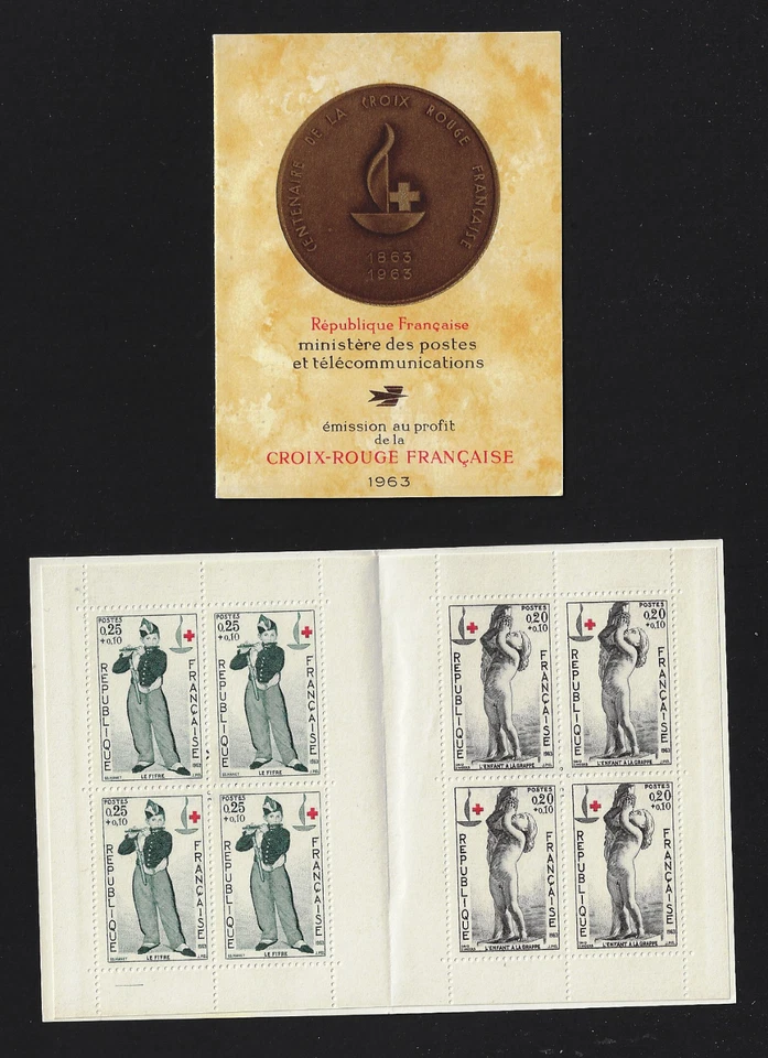 France Stamps  — 1963, Cent. of the Intl. and French Red Cross. #B374a — MNH - Image 1 of 1
