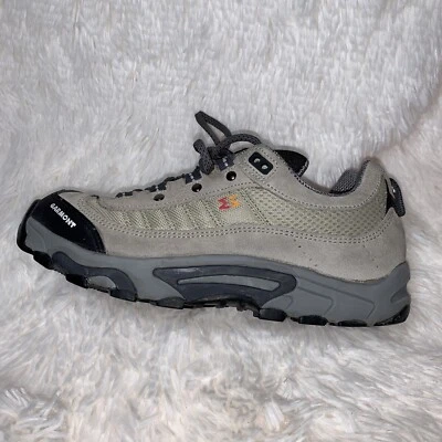 Garmont Hiking Shoes Womens Size 8.5 Brown Light Green Suede Rubber Vibram - Image 1 of 4