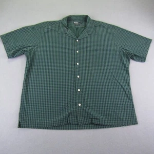 Vintage Polo Ralph Lauren Shirt Mens XL Green Blue Check Caldwell Camp Button Up - Picture 1 of 9