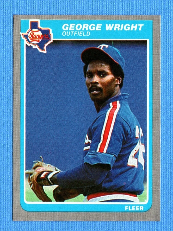 1985 Fleer #574 George Wright Texas Rangers - Image 1 of 1