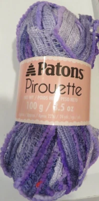Skein-Patons-Pirouette Yarn-3 oz-Twilight Sparkle-Med 4-81%Acrylic-15%Nylon-4Se - Image 1 of 4