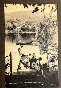 Arden NY Lake Cohasset Campfire Girls Going Canoeing  SHIPS FREE - Picture 1 of 2