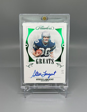 2020 Panini Flawless Greats Steve Largent Seahawks HOF Emerald AUTO /3 Seahawks
