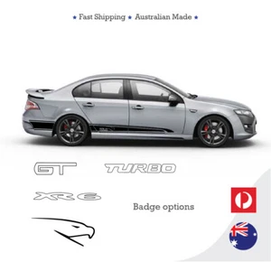 Kit de calcomanías a rayas laterales Ford FG Falcon 2008 - 2014 insignia opcional - Imagen 1 de 3