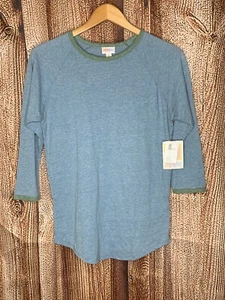 Lularoe long sleeve shirt, XS, solid blue, new with tags NWT - Picture 1 of 4