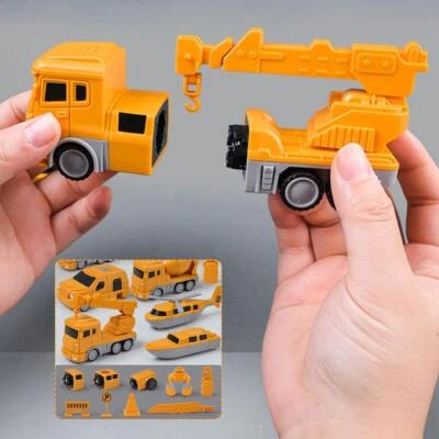 Magnetic Transform Engineering Car Assembled Toys,Toy Construction NEW~ Z9O1 - Image 1 of 4