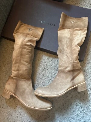 authentic Nude Prada Riding boots - Image 1 of 2