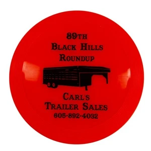 Black Hills Roundup 89th Mini Frisbee Buffalo Roundup Bisonte Anuncio para Remolque Carls - Imagen 1 de 2