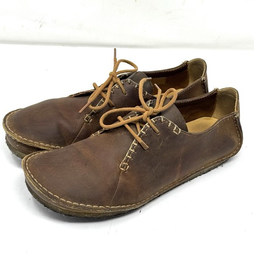 Scarpe Oxford Clarks Originals Faraway Field in pelle marrone suola gomma donna 10