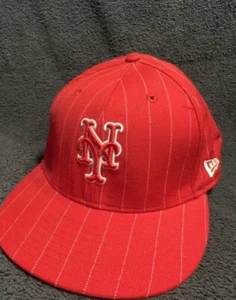 RARE~ NY METS FITTED HAT ~ SIZE~ 7 1/2 - Picture 1 of 6