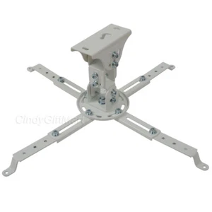 Projector Ceiling Mount LCD DLP Bracket Tilt Swivel Adjustable Flat Vaulted CU8 - Picture 1 of 5