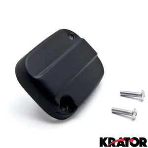 Black Front Brake Reservoir Cap For Harley Davidson Electra Glide / Road King - Picture 1 of 2