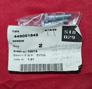 Yale 449001343 Yale Gabelstaplerschrauben, M8 - 1,25 - NEU Posten von 2 - Bild 1 von 2