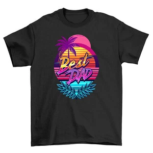 Best Dad Sunset t-shirt - Coolest Dad in Town! 100% cotton, Funny t-shirt for Da - Picture 1 of 46