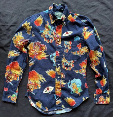 Gitman Bros Vintage USA Shirt Men XS Button Up Long Sleeve - Japanese Print - Image 1 of 4