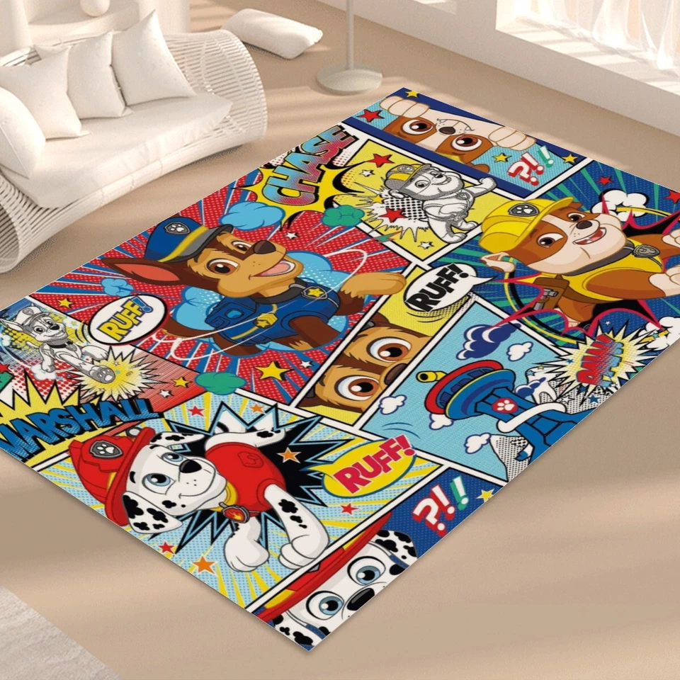 Top! Paw Patrols Print Foldable Rectangular Floor Mat Rugs Anti-Skid Carpet - Image 1 of 1