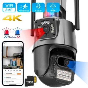 8MP 4K Exterior Camara De Seguridad FHD Wifi Inalambrica Con Vision Nocturna - Picture 1 of 23