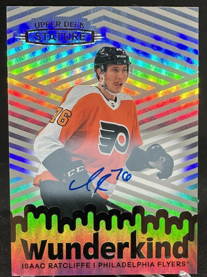 Isaac Ratcliffe 2022-23 Upper Deck Stature Wunderkind Auto #W-22 - Image 1 of 2