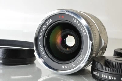 [MINT]Carl Zeiss Biogon T* 25mm F/2.8 ZM Lens Silver Leica M Mount #6218 - Image 1 of 4
