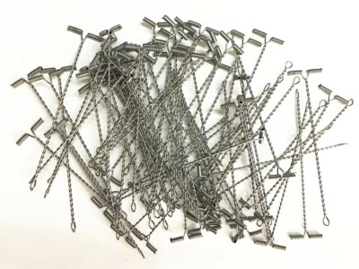 20 Psc Crappie Rig Arm / Twisted Stainless Steel Top/Bottom Rig Arms - Image 1 of 4